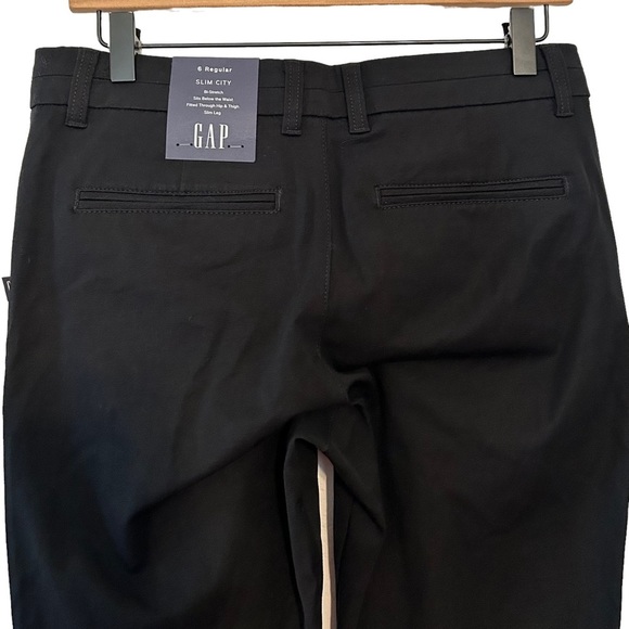NEW GAP Slim City Bi-Stretch Cropped Dress Pant Women’s SZ 6 in Black Solid - Picture 5 of 7